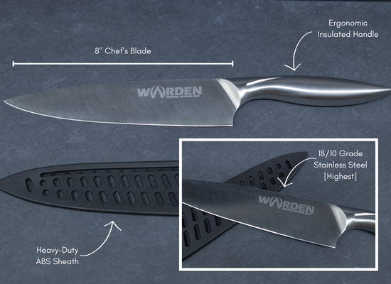 8" Chef Knife Camping (S.S)
